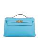 Сумка Hermes Kelly Pochette 22 Blue du Nord (9622)
