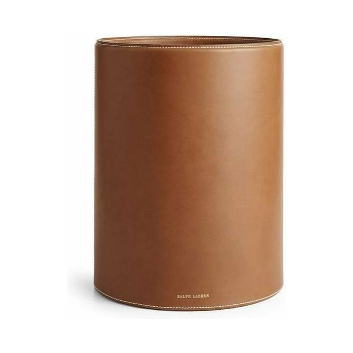 Ведро для мусора Ralph Lauren Home Brennan кожа, 33 см (11724)