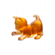 Статуэтка «Mini Kitten in Amber», Daum 6124 - Статуэтка «Mini Kitten in Amber», Daum 6124