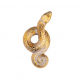 Статуэтка Lalique Snake Head up Gold-stamped clear 5 см (11925)