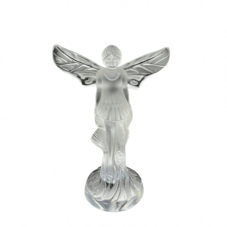 Скульптура Lalique Фея Fairy Girl Sitting Mushroom 10 см (8725)
