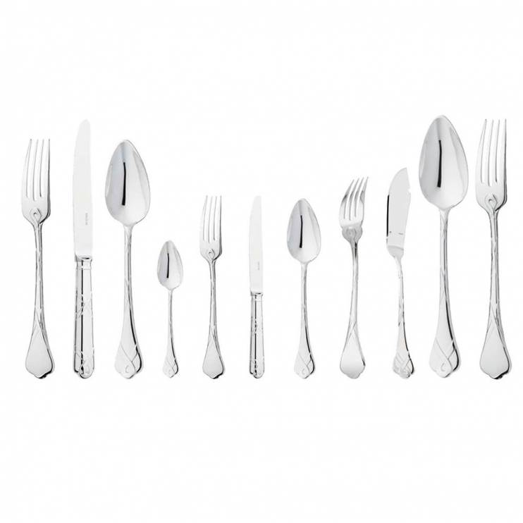 Набор столовых приборов Ercuis Paris Silverplated (Прсеребрённая сталь) на 12 персон 110 предметов (12526)