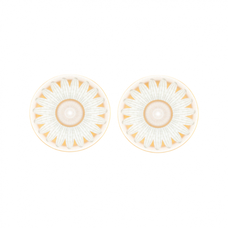 Set of 2 plates for Daum Or d'Abeille bread, 16cm (15526)