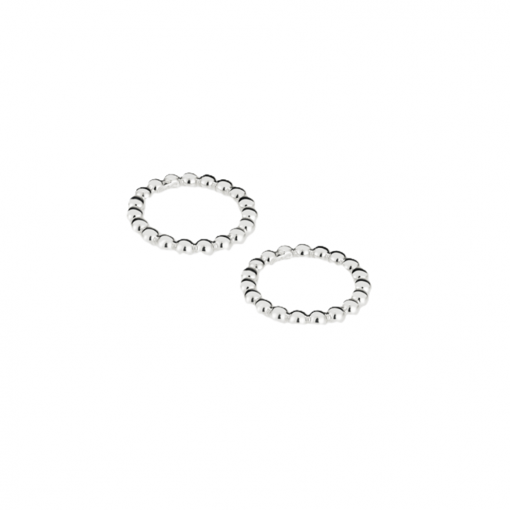 Set of 2 Christofle Perles Napkin Rings, 5.6cm (15427)