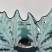 Ваза для фруктов Lalique Champs-Elysees, темно-зеленая 25 см (8227)
