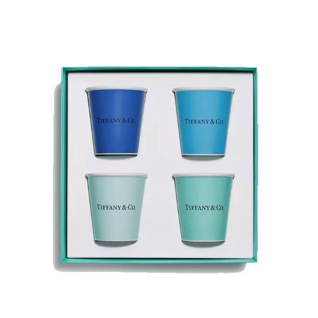 Набор стаканчиков 4 шт Tiffany&Co для эспрессо 110 мл (10329)