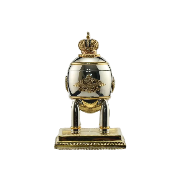 Яйцо-шкатулка Faberge "Вoеннoe cтальнoe" (13829)