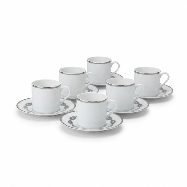 Кофейный набор Hermes Chaine d’Ancre на 6 персон 100 мл (14230)
