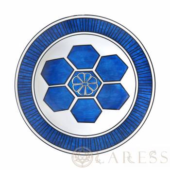 Тарелка круглая HERMES Bleus d'Ailleurs 4031