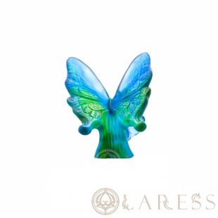 Статуэтка Бабочка Daum  Papillon  цвет синий, зеленый 7,2 см (7431)