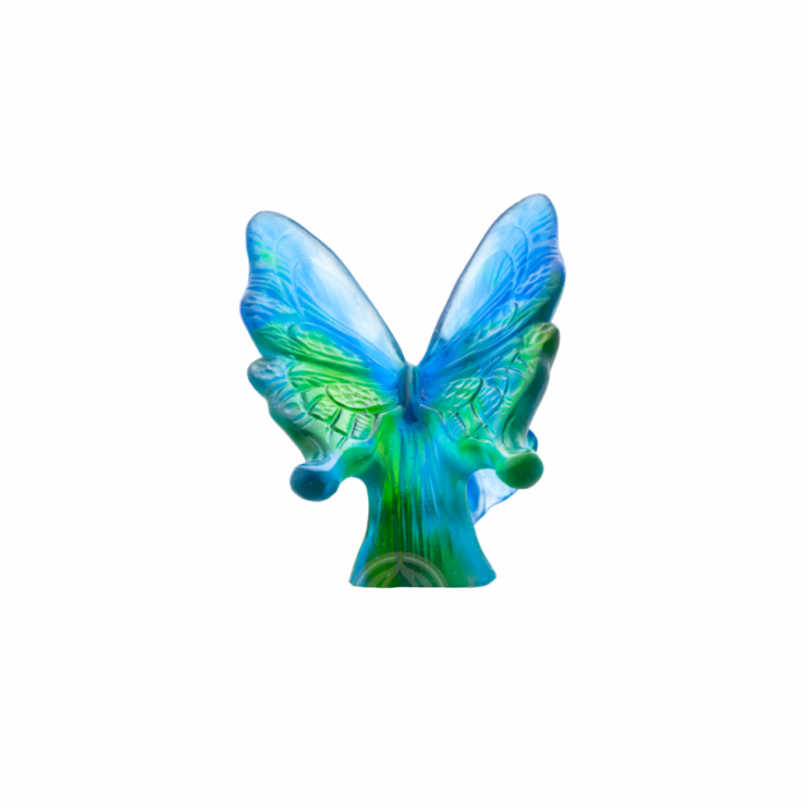 Статуэтка Бабочка Daum Papillon цвет синий, зеленый 7,2 см (7431)
