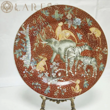 Тарелка 27 см Китайский фарфор, ручная роспись (7631) 