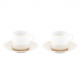 Set of 2 tea pairs Daum Or d'Abeille, 250ml (15532)