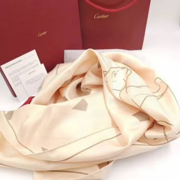 Платок Cartier Panthere 90х90см (12833)