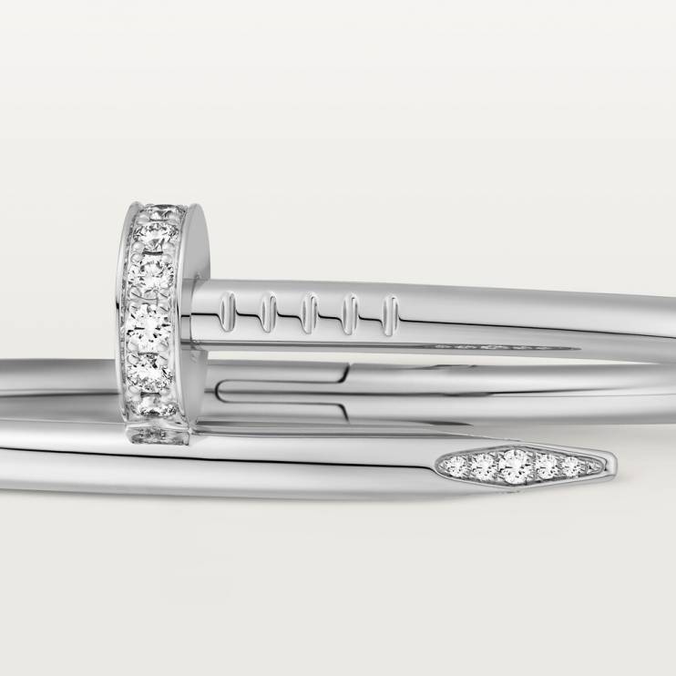 Браслет Cartier Juste un Clou белое золото, бриллианты (10934)