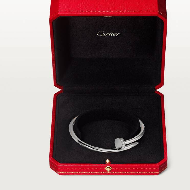 Браслет Cartier Juste un Clou белое золото, бриллианты (10934)