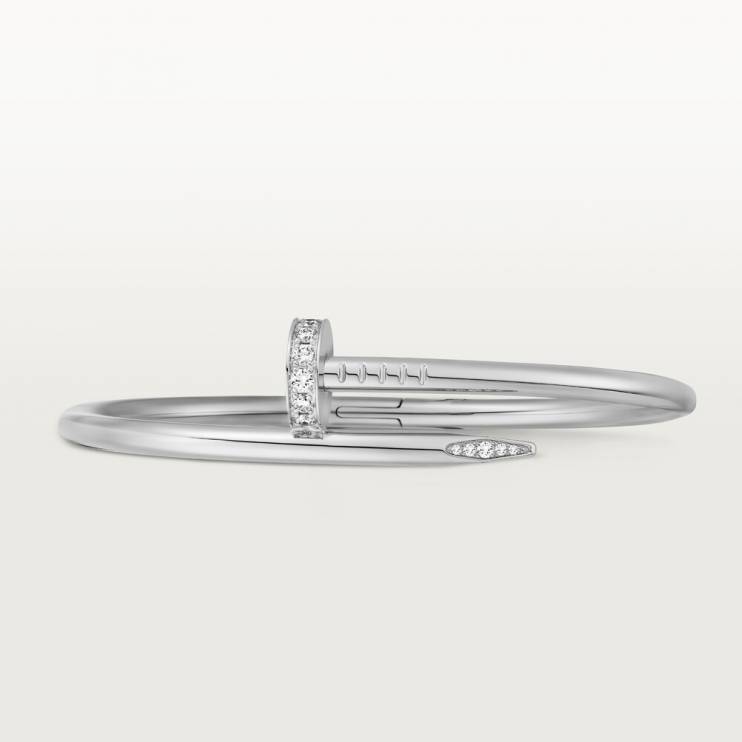Браслет Cartier Juste un Clou белое золото, бриллианты (10934)