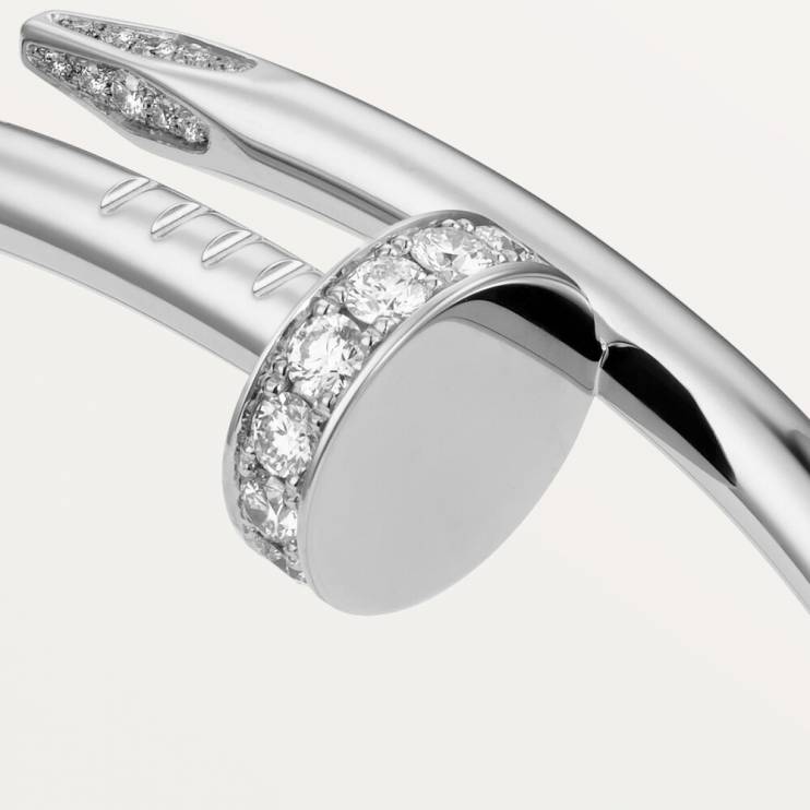 Браслет Cartier Juste un Clou белое золото, бриллианты (10934)