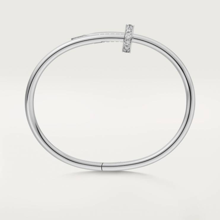 Браслет Cartier Juste un Clou белое золото, бриллианты (10934)
