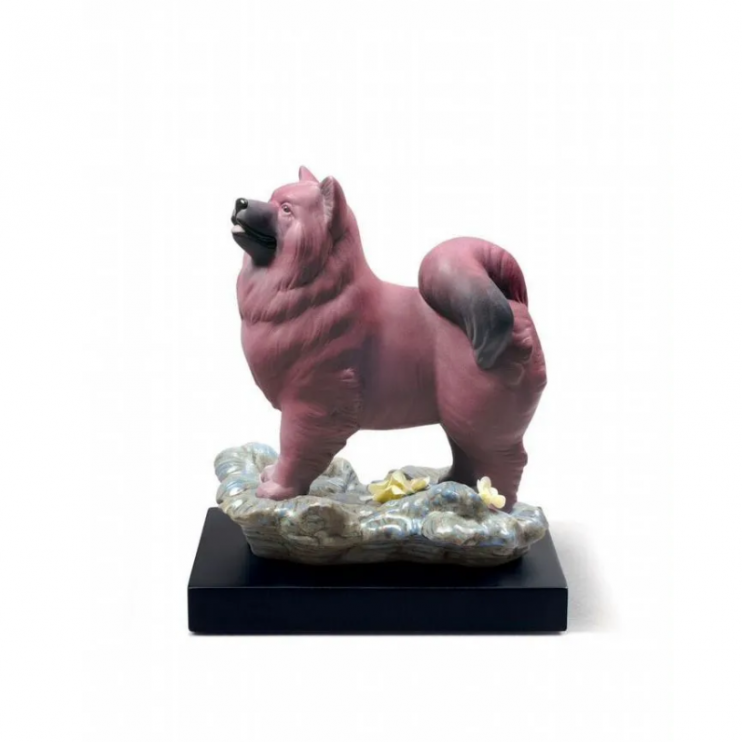 Статуэтка Lladro Розовая собака 18х15см (13236)