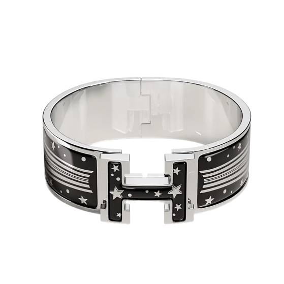 Браслет Hermes Clic Clac H Gloria Soli bracelet 16 см * 20 мм (10840)