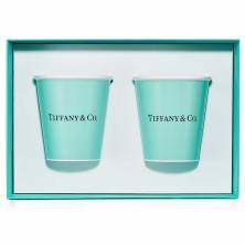 Набор стаканчиков Tiffany & Co 2шт, "бумажные" (6140)