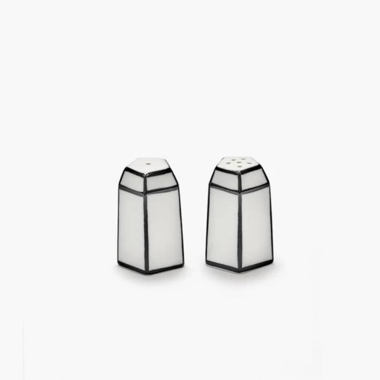 Солонка и перечница Serax Black Carte Blanche 4*5,8 см (16740)
