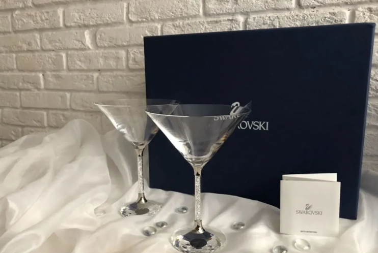 Набор из 2-х бокалов Swarovski для мартини (7641)