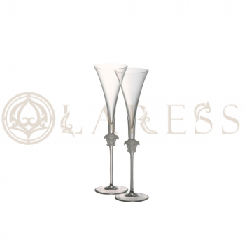 Набор 2 бокалов для шампанского VERSACE MEDUSA LUMIERE 4442