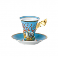 Чашка кофейная с блюдцем VERSACE Les Tresors de la Mer 180 мл 4743