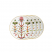Set of 4 L'objet Grand Tour bread plates, 16cm (15343)
