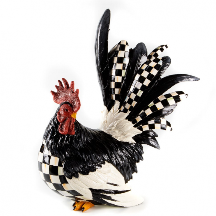 Скульптура MacKenzie-Childs Courtly Check Rooster, 45х30см (16643)