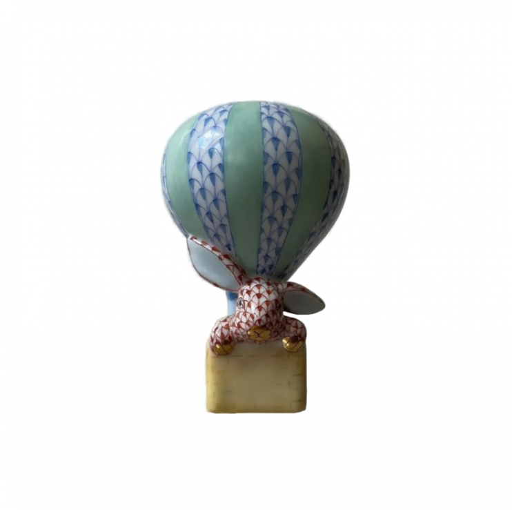 Статуэтка Herend Bunny with Hot Air Balloon 9см (12644)