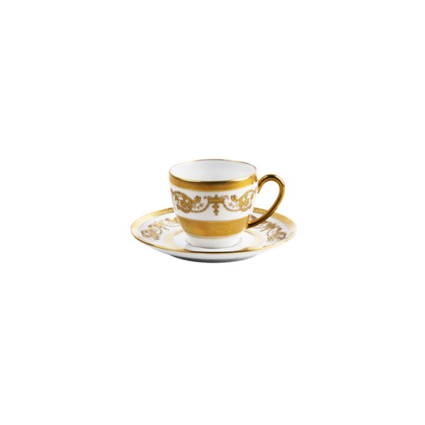 Набор кофейных пар Haviland Impérator White, 12,5 см (11246)