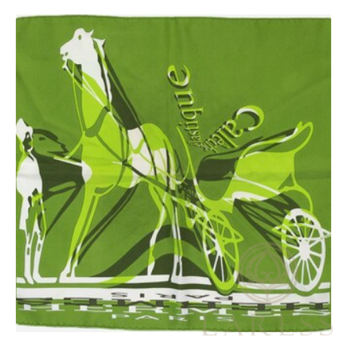 Шелковый платок Hermes Caleche Elastique, 90 (8046)