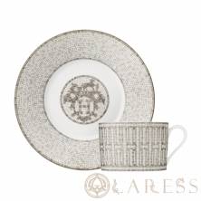Чайная пара Hermes Mosaique au 24 platinum 340мл (8249)