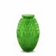 Ваза Lalique Plumes 26,5*17 см зеленая (10150)