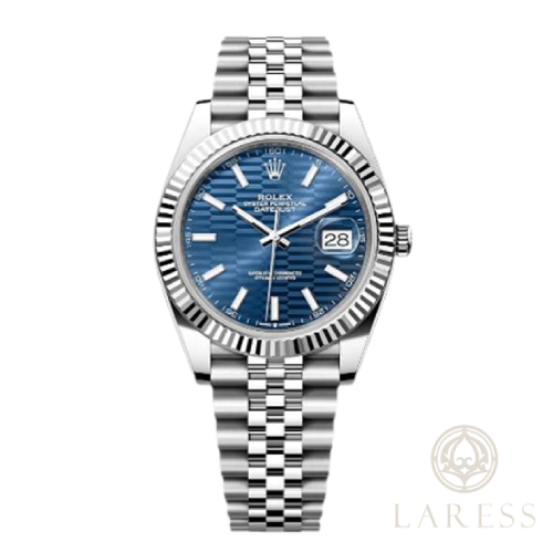 Часы Rolex Oyster Perpetual Datejust, сталь Oystersteel, белое золото, 41 мм (8351)