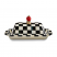 Масленка MacKenzie-Childs Courtly Check, 23х13х10см (16652)