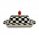 Масленка MacKenzie-Childs Courtly Check, 23х13х10см (16652)