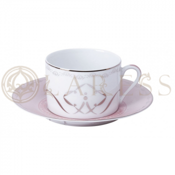 Чайная чашка и блюдце DESHOULIERES MARGOT ROSE 4353