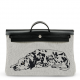 Hermes Herbag Zip Cabine 50 Dalmatian Bag (16654)