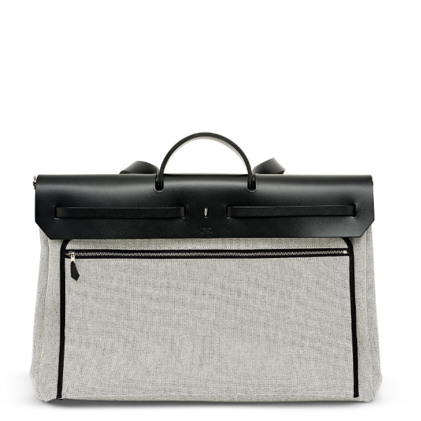 Hermes Herbag Zip Cabine 50 Dalmatian Bag (16654)