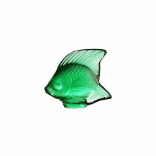 Хрустальная скульптура рыбка Lalique Emerald Fish Sculpture 5657