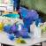 Ваза Daum Arum Bleu Nuit  28см синяя (7158)