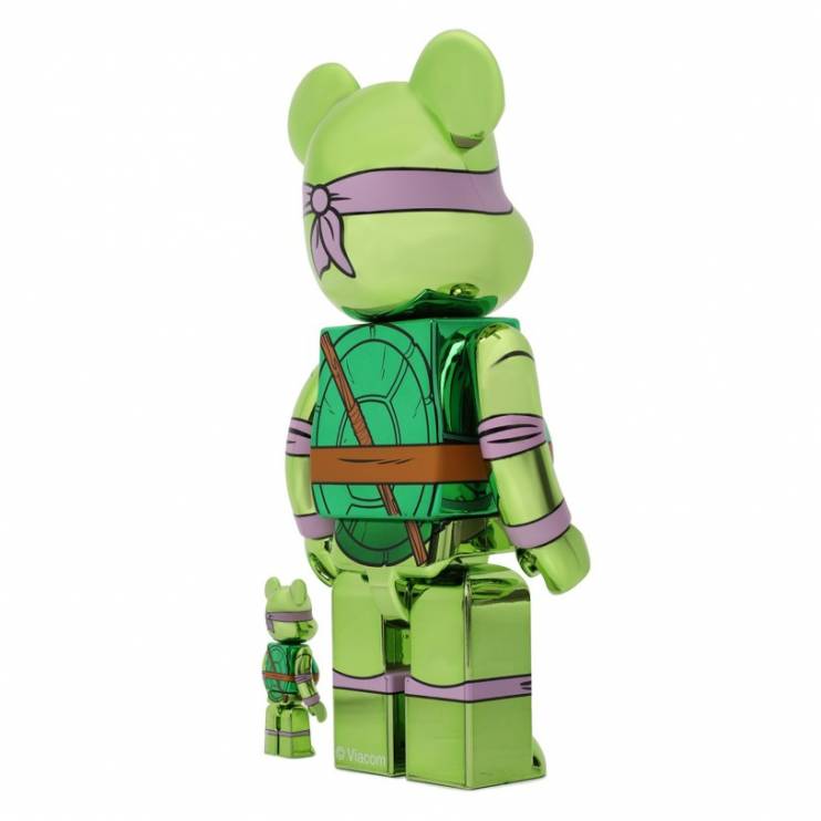 Фигура Bearbrick Teenage Mutant Ninja Turtles Donatello 100% and 400% (10959)
