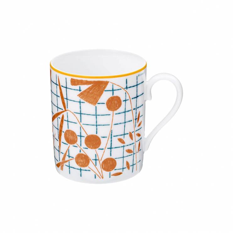 Кружка Hermes A Walk in the Garden orange 5959