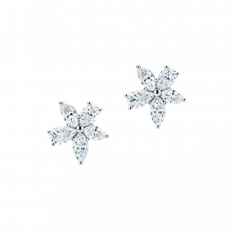 Серьги Tiffany Victoria Mixed Cluster Earrings (14961)