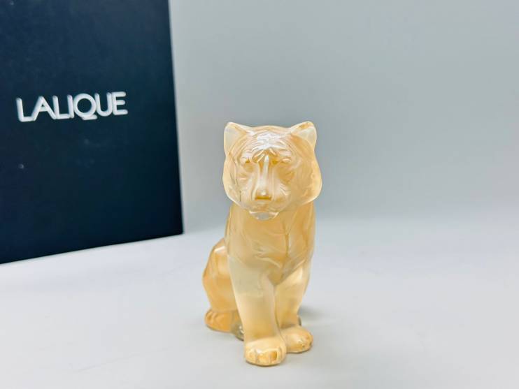 Статуэтка Lalique Тигр золотой 13,5 см (8161)