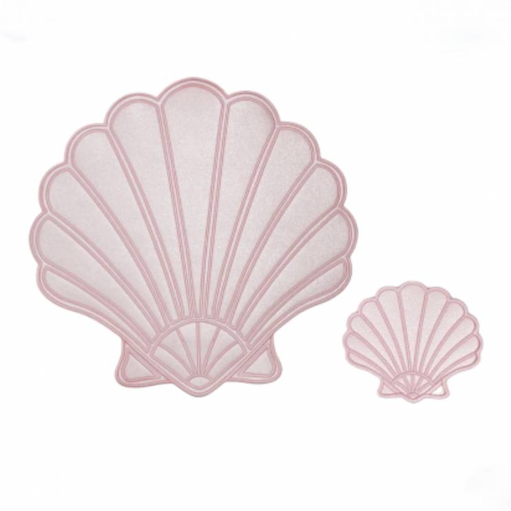 Плейсмат и костер Casa Storia Ракушка Seashell (15662) розовый